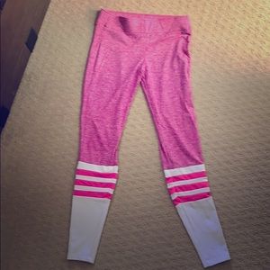 Bombshell sportswear pink and white leggings